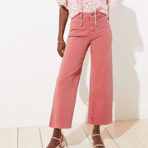 NWT Loft Wide Leg Crop Jeans